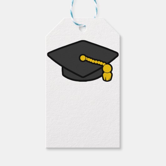 Étiquettes-cadeau Casquette de grade (Devant)