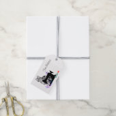 Étiquettes-cadeau Cat d'artisanat avec machine à coudre (Avec de la ficelle)