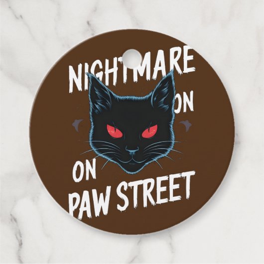 Étiquettes Cadeau Cauchemar noir (Devant)