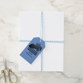 Étiquettes-cadeau  Cavalier franchissant un obstacle.  (Avec de laficelle)