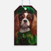 Étiquettes-cadeau Cavalier King Charles Spaniel à la Saint-Patrick (Devant)