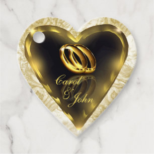 Étiquettes Cadeau Ce que Dieu a mis ensemble (or) Mariage