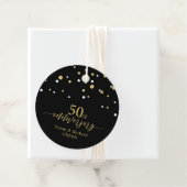 Étiquettes Cadeau Célébration du 50e anniversaire du Mariage Gold & (En situation)