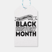 Étiquettes-cadeau Célébration du Mois de l'histoire des Noirs (Dos)