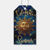 Étiquettes-cadeau Célébration estivale céleste (Dos)