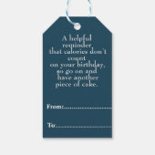 Étiquettes-cadeau célébrer l'anniversaire avec un voeu (Dos)