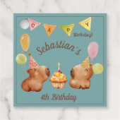 Étiquettes Cadeau Célébrer un anniversaire capy (Devant)