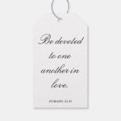 Étiquettes-cadeau Centre de table de mariage avec Écriture, décorati (Dos)