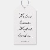 Étiquettes-cadeau Centre de table de mariage avec Écriture, décorati (Dos)