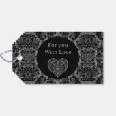 Étiquettes-cadeau Céramique noir (Dos (Horizontal))