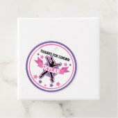 Étiquettes Cadeau Cercles Ninja Warrior Girl 2" (En situation)