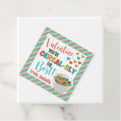 Étiquettes Cadeau Céréale personnalisée Saint Valentin (En situation)