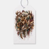 Étiquettes-cadeau Cerf Boho, Rêvant de Cerf (Dos)