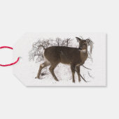 Étiquettes-cadeau Cerf dans Snow Pack d'étiquettes cadeaux (Dos (Horizontal))