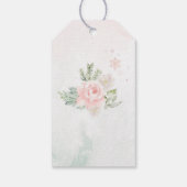 Étiquettes-cadeau Cerf d'hiver Joyeux anniversaire merci (Dos)