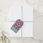 Étiquettes-cadeau Cerise d'hiver. (Avec de laficelle)