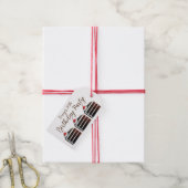 Étiquettes-cadeau Cerise Forêt-Noire Gâteau Slice Anniversaire Fête  (With Twine)