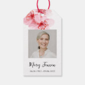 Étiquettes-cadeau Cerry Blossom Semence Packet Memorial Funeral (Dos)