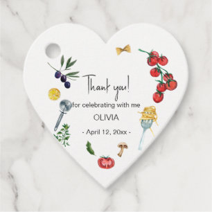 Étiquettes Cadeau C'est amore parti italien merci Favor Tags