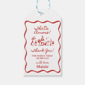 Étiquettes-cadeau C'est Amore Réception de Mariage Italienne (Devant)