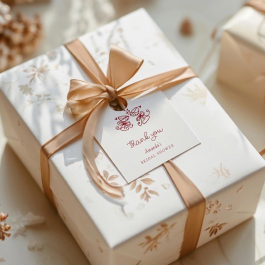 Étiquettes Cadeau C'est Amore Remerciement pour la Mariée 