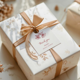 Étiquettes Cadeau C'est Amore Remerciements pour Baby Shower