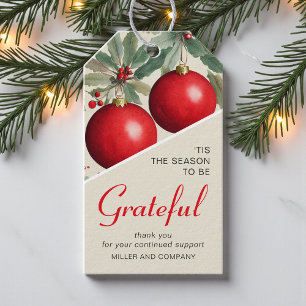 Étiquettes-cadeau 'C'Est La Saison D'Être Gratuit Noël D'Entreprise