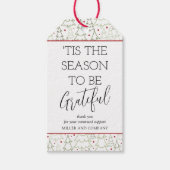 Étiquettes-cadeau 'C'Est La Saison D'Être Gratuit Noël D'Entreprise (Devant)