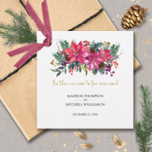 C'Est La Saison D'Être Marié hiver Noël rose