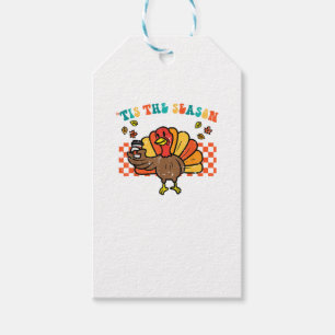 Étiquettes-cadeau C'est La Saison Dinde Café Thanksgiving Automne Ho