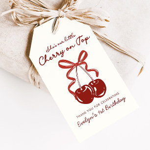 Étiquettes-cadeau C'est notre petite cerise sur le gâteau pour les f