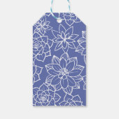 Étiquettes-cadeau C'est un Baby shower botanique d'Hydrangée Bleue G (Dos)