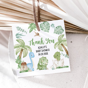 Étiquettes Cadeau C'est un Baby shower de dinosaures