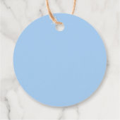 Étiquettes Cadeau C'est un garçon ! Faire-part Bébé bleu moderne (Dos)