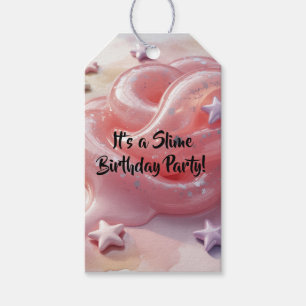 Étiquettes-cadeau C'est une fête d'anniversaire slime pour fille Mer