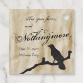 Étiquettes Cadeau C'est votre faveur et rien de plus Raven Halloween (Dos)