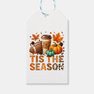 Étiquettes-cadeau Cette saison Herbstzeit mit Football und Kaffee