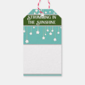 ÉTIQUETTES-CADEAU CHAÎNES DE GUITARE AU SOLEIL (Dos)