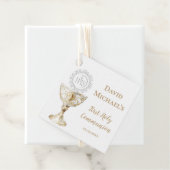 Étiquettes Cadeau Chalice Host First Holy Communion (En situation)