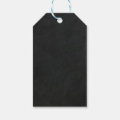 Étiquettes-cadeau Chalkboard Chalk M. & Mme Mariage Fiançailles (Dos)