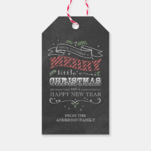 Étiquettes-cadeau Chalkboard Christmas Cadeau Tags