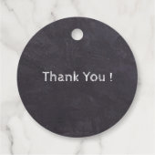 Étiquettes Cadeau Chalkboard - Pawty Chiot - Empreinte de patte d'an (Dos)