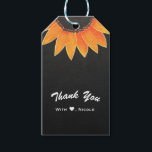 Étiquettes-cadeau Chalkboard Sunflower Rustic Country Fête des marié<br><div class="desc">Customisez cependant.Objets correspondants disponibles.</div>