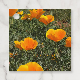 Étiquettes Cadeau Champ de coquelicots