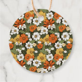 Étiquettes Cadeau Champ de fleurs (Dos)