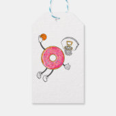 Étiquettes-cadeau Champ de nourriture Dunking Donut Hole (Dos)
