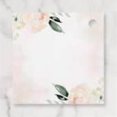 Étiquettes Cadeau Champagne Jardin Rosée Rose Bleu Élégant Champagne (Dos)