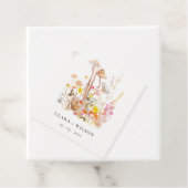 Étiquettes Cadeau Champignon chic Wildflower Mariage botanique d'aut (En situation)