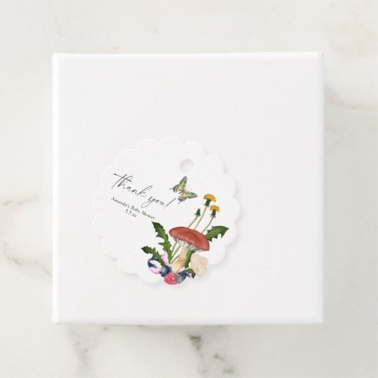 Étiquettes Cadeau Champignons - Cartes de remerciements (En situation)