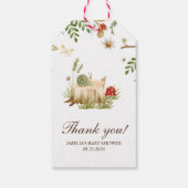 Étiquettes-cadeau Champignons des forêts de bois baby shower faveurs (Dos)